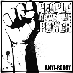 People have the power - Anti-Robot Sticker