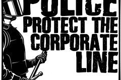 Police Protect the Corporate Line