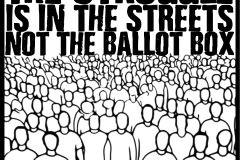 The Struggle is in the Streets Not the Ballot Box